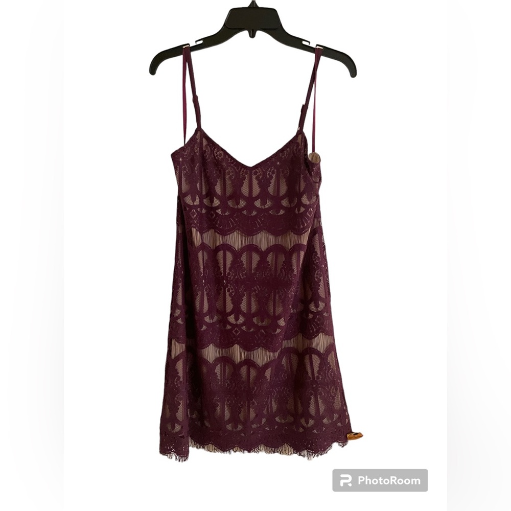 Burgandy Lace Dress